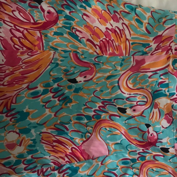 🌿Lilly Pulitzer strapless Eat & Peel flamingle dress, size 2🌿 - Picture 9 of 10